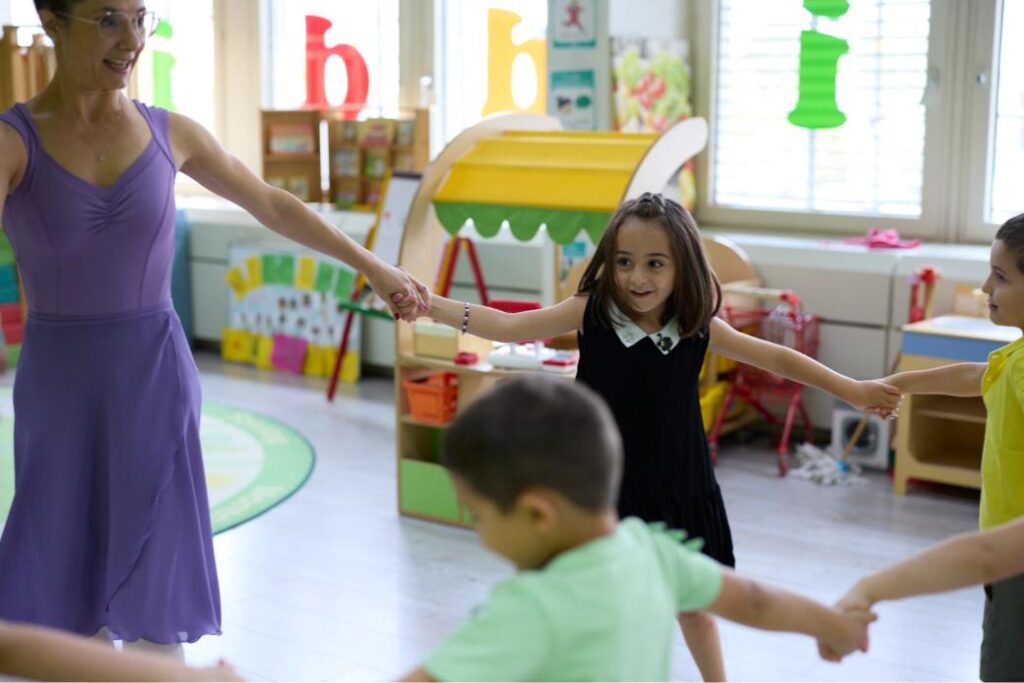 ballet dance class at daycare center